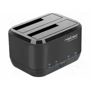 Docking station Usb 3.0 Dc socket,HDD/SSD,USB B socket black  Nsd-0955