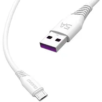 Dudao Usb  micro fasst charging data cable 5A 1M white L2M Micro 6970379613856 039455