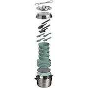 Ēdienu gatavošanas komplekts kempingā Wildfare Core Full Serve Cookset 3,78L zilganpelēks/tumši pelēks  2802479049 1210001909762