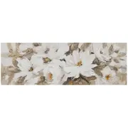 Eļļas glezna 50X150Cm, balti ziedi  87046 4741243870468