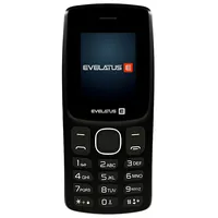 Evelatus Easy Pogu Telefons ar divām Sim kartēm Radio Lukturīti Kameru un ietilpīgu akumulātoru Melns  Easy01 4751024979471