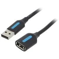 Extension Cable Usb 2.0 Male to Female Vention Cbibg 1,5M Black  6922794748507 056482