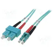 Fiber patch cord Om3 Lc/Upc,Sc/Upc 3M 50/125Um Lszh grey  Dk-2532-03/3
