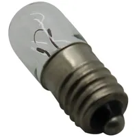Filament lamp miniature E10 12Vdc 100Ma Bulb cylindrical  Lamp-E10/12/100 Lamp E10/12/100