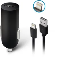 Forever M02 car charger 1X Usb 1A black  Lightning cable Gsm032690 5900495623508