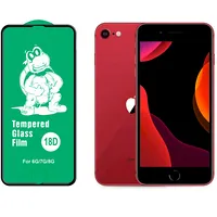 Fusion Full Glue 18D Tempered Glass Aizsargstikls Pilnam Ekrānam Apple iPhone 7  8 Melns / 4752243019726 Fsn-18D-Ip-7P8P-Bk