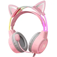 Gaming headphones Onikuma X15Pro Pink Cats Ears  X15Prop with cat ear 6972470562293 053941