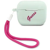 Guacaplsvsbf Guess Vintage Silicone Case for Airpods Pro Blue  3700740495483