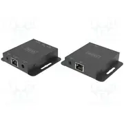 Hdmi extender Dc socket,HDMI socket x3,RJ45 x2 metal  Ds-55519