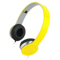 Headphones with microphone yellow Jack 3,5Mm 1.2M 2020000Hz  Hs0030