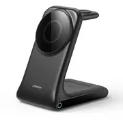 Joyroom Jr-W15 Wireless Charger 3 in 1 Charging Station with Magsafe - Black  6956116745004