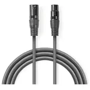 Kabelis Nedis Xlr M - F 5M  Coth15012Gy50 5412810295975