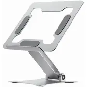 Klēpjdatora statīvs Gembird Height Adjustable Notebook Riser Stand Silver  Nbs-D1-03 8716309127752 Chlgempod0011
