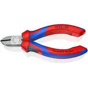 Knipex 70 02 125 Diagonālās grieznes ar daudzkomponentu rokturiem, melnas, atramdētas mm  Knip/7002125 4003773034025