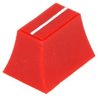 Knob slider red 20X14X13Mm Width shaft 3/4Mm plastic  Cs2/4-Red Cs2 Type B Red