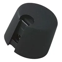 Knob with pointer plastic Øshaft 6Mm Ø20X16Mm black push-in  A1020649