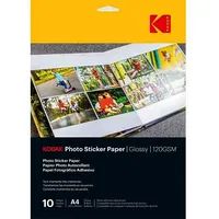 Kodak Photo Sticker Paper Gloss 120Gsm A4X10 3510645  T-Mlx53440 850033510645