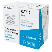 Lanberg Lan cable cat. 6 305M solid Cca  Lcu6-15Cc-0305-S 5901969441673