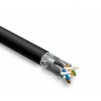 Lan Datortīklu kabelis, Cat7 S/Ftp outdoor High speed cable/ 10Gbit/ Pe jacket  black 500M S/Ftp7-O-Pb-Pe-5 3100000068837