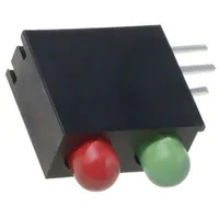 Led bicolour,in housing red/yellow-green 3Mm No.of diodes 2  Osrglx3E34X-3F2B