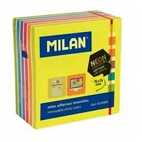 Līmlapiņas 76X76Mm,  400 lap. 6 neona krāsas Milan Mil06048