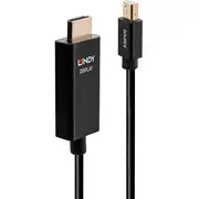 Lindy 2M Mini Displayport to HdmiReg 4K60Hz Adapter Cable  40922 4002888409223
