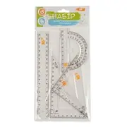 Lineālu komplekts Yes4 gab., lineāls 20 cm  200-15283 5007453702623