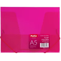 Mape ar gumiju Patio,Pp, A5 formāts, caurspīdīga, rozā krāsā  150-03928 5907690881986