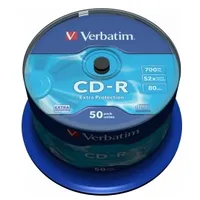 Matricas Cd-R Verbatim 700Mb 1X-52X Extra Protection 50 Pack Spindle  43351V 023942433514