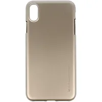 Mercury i-Jelly Back Case Izturīgs Aizmugurējais Silikona Apvalks Ar  Metālisku Spīdumu Priekš Apple iPhone Xs Max Zeltains Merc-Ijel-Iphxsm-Go 8809621285535