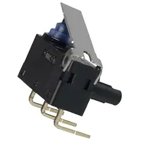Microswitch Snap Action 0.1A/125Vac 2A/12Vdc with lever Spdt  D2Hw-Br211Dr