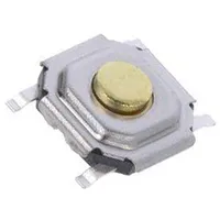 Microswitch Tact Spst Pos 2 0.05A/12Vdc Smt 3.4N 1.5Mm round  Skqgake010
