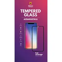 Mocco Full Face / Glue Tempered Glass Aizsargstikls Pilnam Ekrānam Samsung Galaxy A03S A02S Melns  Mo-5D-Sa-A02S-Bk 4752168098257