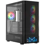 Pc case Volcano Aq500 Argb Midi Black  Mc-A-Aq500-4Fa-B 5903560983101 Komcpod0Aq500Bk