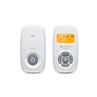 Motorola  Audio Baby Monitor Am24 1.5 Lcd black and white display with orange backlight Connect one baby unit to two parent units monitor from different rooms Rechargeable portable pa 505537471002 5055374710029