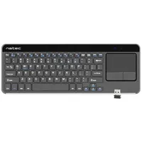 Natec Wireless Keyboard Turbot with touchpad for Smart Tv,X-Scissors, black  6-Nkl-0968 5901969408034