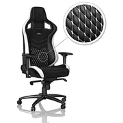 noblechairs Epic Real Leather Gaming Chair - black/white/red  Nbl-Rl-Epc-001 4250144800226 Gagc-034