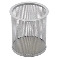 Pencil case Forpus, round, silver, empty perforated metal 1005-009  Fo30551/200-07918 475065030551