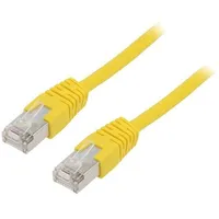 Patch cord F/Utp 5E stranded Cca Pvc yellow 0.5M 26Awg  Pp22-0.5M/Y