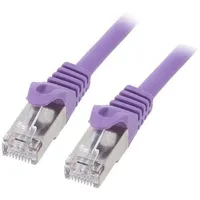 Patch cord F/Utp 6 stranded Cca Pvc violet 0.5M Rj45 plug  Pp6-0.5M/V