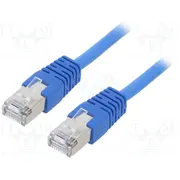 Patch cord F/Utp Cat 5E Rj45 plug,both sides stranded Cca  Pp22-0.5M/B