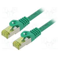 Patch cord S/Ftp 6A stranded Cu Lszh green 0.25M 27Awg  Pcf6A-10Cu-0025-G