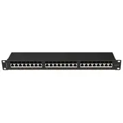 Patch panel 24 port 1U Kat6A Ek.cz Ppsa-1024-  Ppsa-1024-B 5901969428322 Nulagor00000052