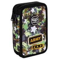 Double decker school pencil case with equipment Coolpack Jumper 2 Army Stars  E66521 590762010895