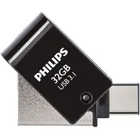 Philips Usb 3.1 / Usb-C Flash Drive Midnight black 32Gb  Fm32Dc152B 8720039510692