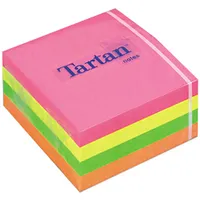 Piezīmju līmlapiņu kubs Tartan, 76X76Mm, 400 krāsainas lapiņas  100-00920 3134375457958