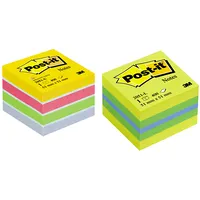 Piezīmju līmlapiņu Mini kubs Post-It Ultra 51X51Mm, spilgtas krāsas, 400 lapiņas  100-05000 4046719532650