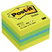 Piezīmju līmlapiņu mini kubs Post-It Lemon, 51X51Mm, 400 lapiņas  100-00917 4001895853814