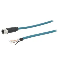 Plug M12 Pin 8 female X code-ProfiNET Ip67 48V 500Ma cables  Tpu12Fbf08Xcl050Pu Pxptpu12Fbf08Xcl050Pu