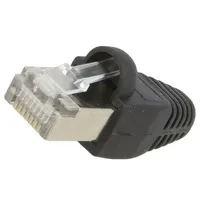 Plug Rj45 Pin 8 Cat 5E shielded,with protection gold-plated  Log-Mp0012 Mp0012